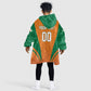Custom Ivory Coast 2026 World Football Kid Wearable Blanket Hoodie Elephants Go Champions