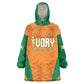 Custom Ivory Coast 2026 World Football Kid Wearable Blanket Hoodie Elephants Go Champions