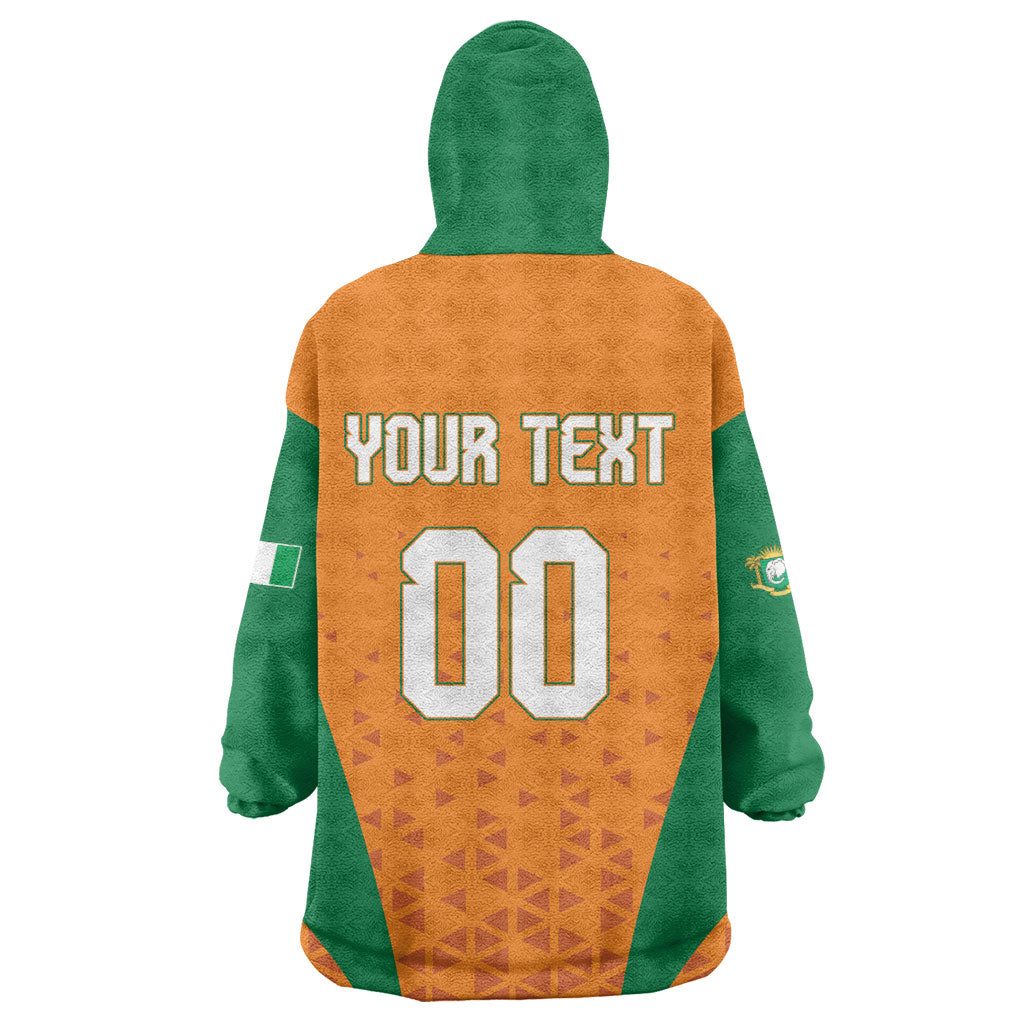 Custom Ivory Coast 2026 World Football Kid Wearable Blanket Hoodie Elephants Go Champions