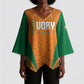 Custom Ivory Coast 2026 World Football Kimono Sleeve Blouse Elephants Go Champions