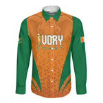 Custom Ivory Coast 2026 World Football Long Sleeve Button Shirt Elephants Go Champions
