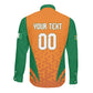 Custom Ivory Coast 2026 World Football Long Sleeve Button Shirt Elephants Go Champions