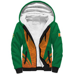 Custom Ivory Coast 2026 World Football Sherpa Hoodie Elephants Go Champions