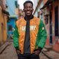 Custom Ivory Coast 2026 World Football Sleeve Zip Bomber Jacket Elephants Go Champions