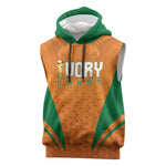 Custom Ivory Coast 2026 World Football Sleeveless Hoodie Elephants Go Champions