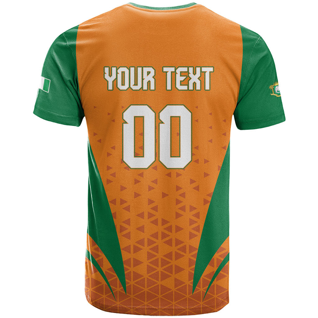 Custom Ivory Coast 2026 World Football T shirt Elephants Go Champions