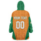 Custom Ivory Coast 2026 World Football Wearable Blanket Hoodie Elephants Go Champions
