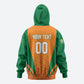 Custom Ivory Coast 2026 World Football Zip Hoodie Elephants Go Champions