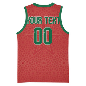Custom Morocco 2026 World Football Basketball Jersey Atlas Lions Go Champions
