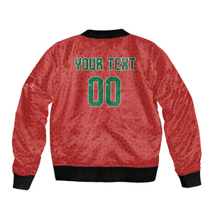 Custom Morocco 2026 World Football Bomber Jacket Atlas Lions Go Champions
