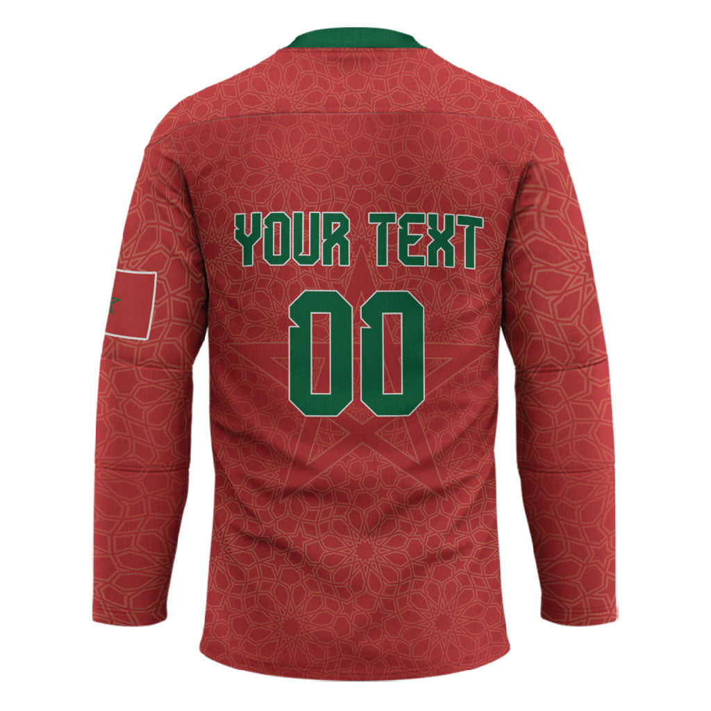 Custom Morocco 2026 World Football Hockey Jersey Atlas Lions Go Champions