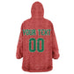 Custom Morocco 2026 World Football Kid Wearable Blanket Hoodie Atlas Lions Go Champions