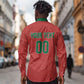 Custom Morocco 2026 World Football Long Sleeve Button Shirt Atlas Lions Go Champions