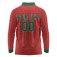 Custom Morocco 2026 World Football Long Sleeve Polo Shirt Atlas Lions Go Champions