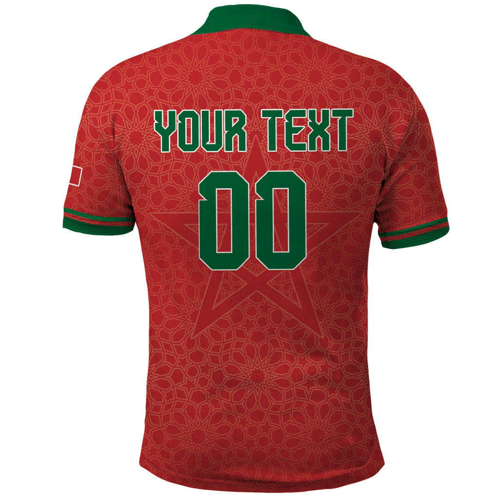 Custom Morocco 2026 World Football Polo Shirt Atlas Lions Go Champions