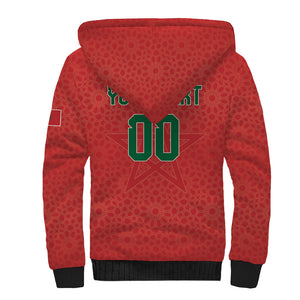 Custom Morocco 2026 World Football Sherpa Hoodie Atlas Lions Go Champions
