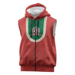 Custom Morocco 2026 World Football Sleeveless Zip Hoodie Atlas Lions Go Champions