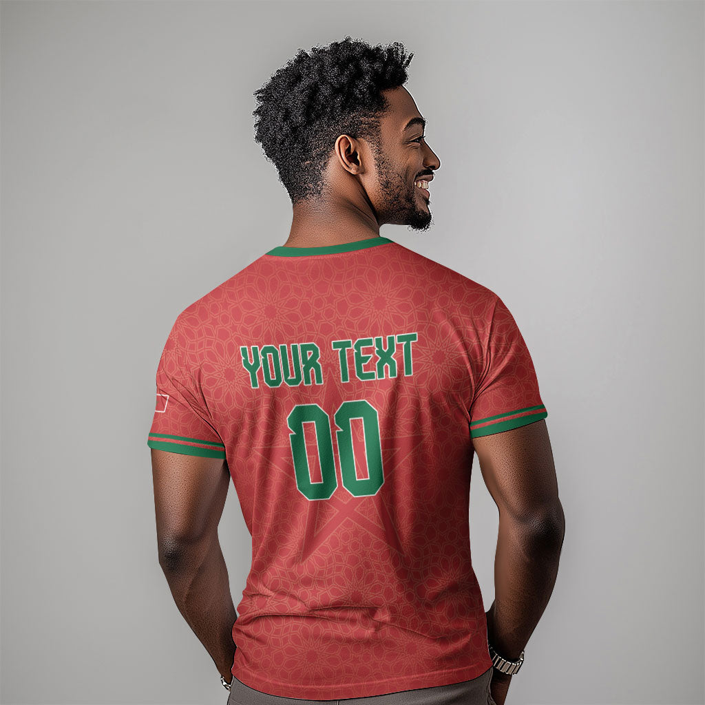 Custom Morocco 2026 World Football T shirt Atlas Lions Go Champions