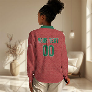 Custom Morocco 2026 World Football Women Casual Shirt Atlas Lions Go Champions