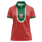 Custom Morocco 2026 World Football Women Polo Shirt Atlas Lions Go Champions