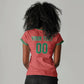 Custom Morocco 2026 World Football Women V-Neck T-Shirt Atlas Lions Go Champions