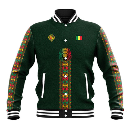 Custom Senegal 2026 World Football Baseball Jacket Lions of Teranga Go Champions