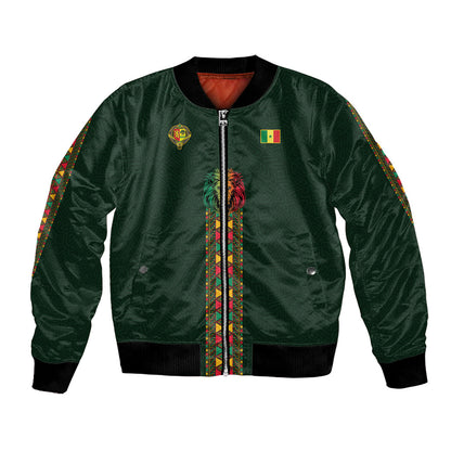 Custom Senegal 2026 World Football Bomber Jacket Lions of Teranga Go Champions