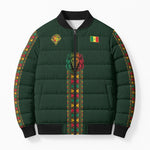 Custom Senegal 2026 World Football Bomber Puffer Jacket Lions of Teranga Go Champions