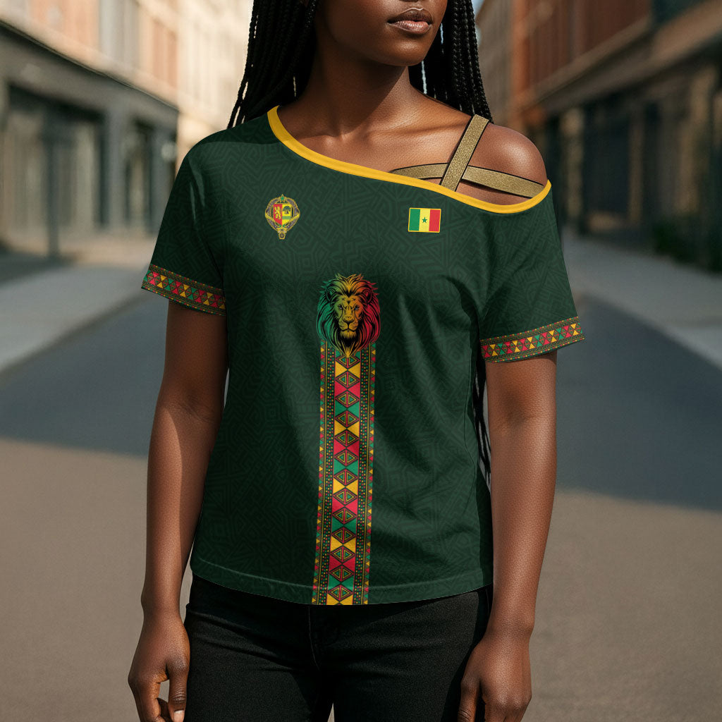 Custom Senegal 2026 World Football Cross Shoulder Shirt Lions of Teranga Go Champions