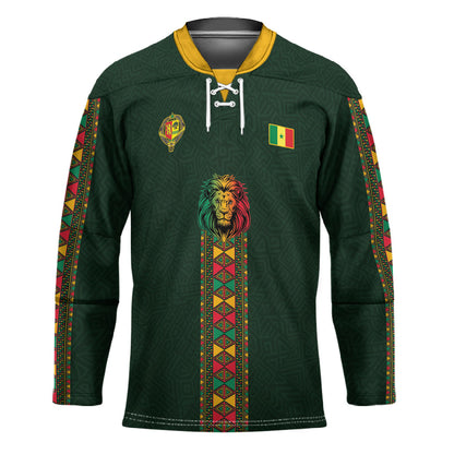 Custom Senegal 2026 World Football Hockey Jersey Lions of Teranga Go Champions