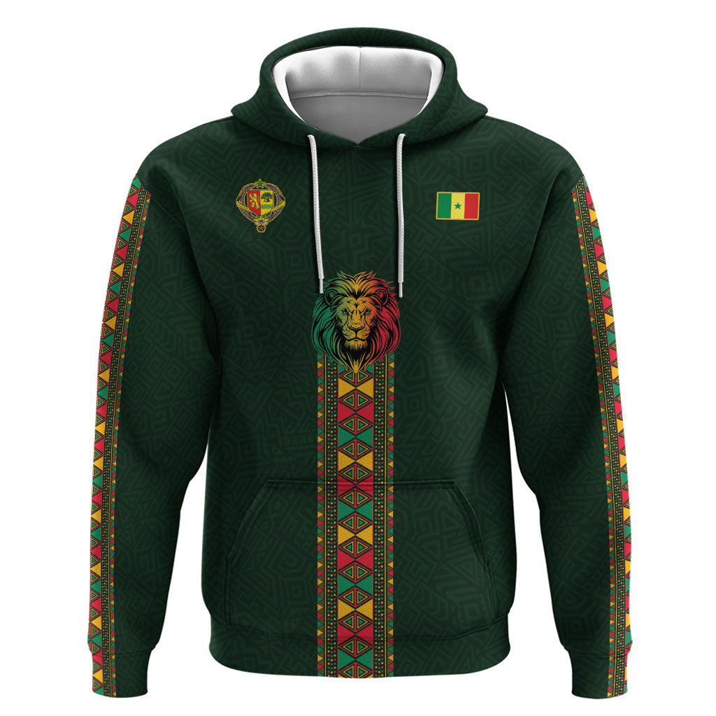 Custom Senegal 2026 World Football Hoodie Lions of Teranga Go Champions