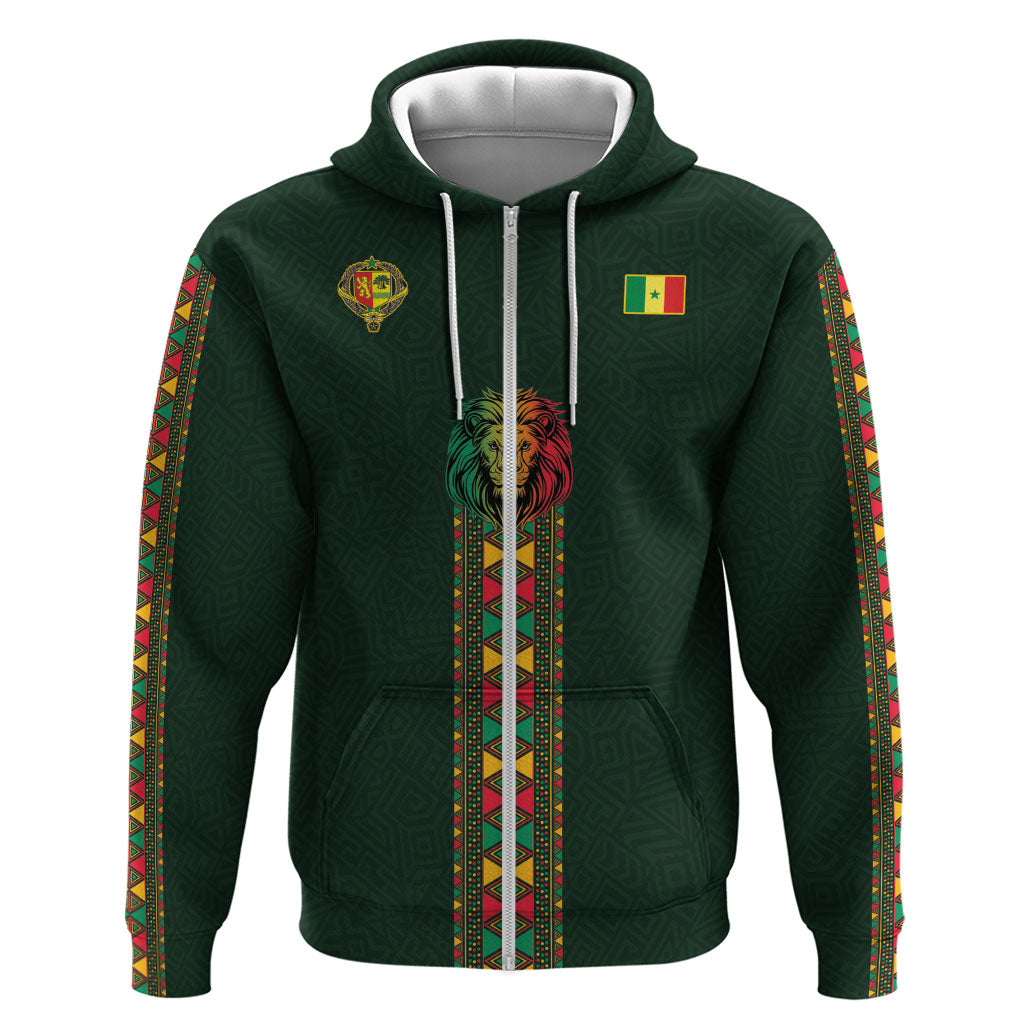 Custom Senegal 2026 World Football Hoodie Lions of Teranga Go Champions