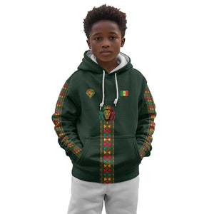 Custom Senegal 2026 World Football Kid Hoodie Lions of Teranga Go Champions