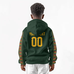 Custom Senegal 2026 World Football Kid Hoodie Lions of Teranga Go Champions