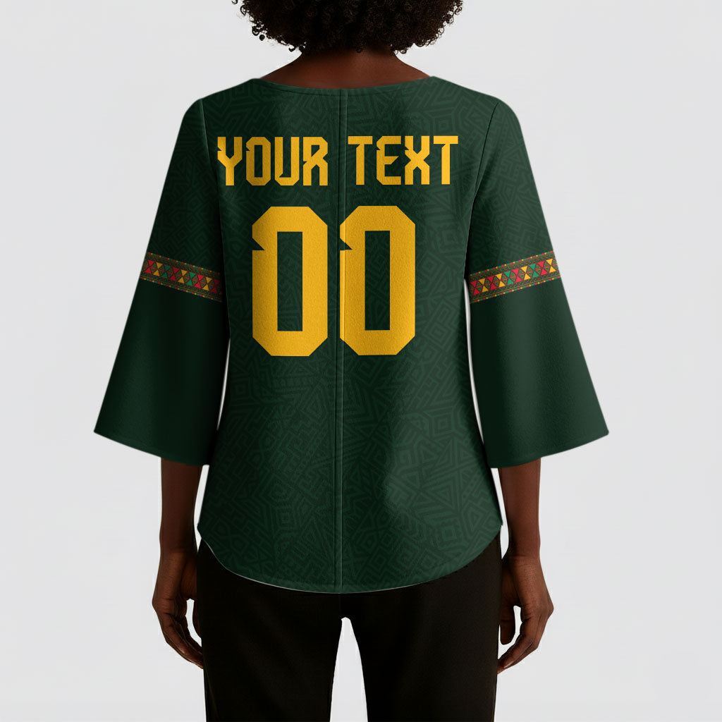 Custom Senegal 2026 World Football Kimono Sleeve Blouse Lions of Teranga Go Champions