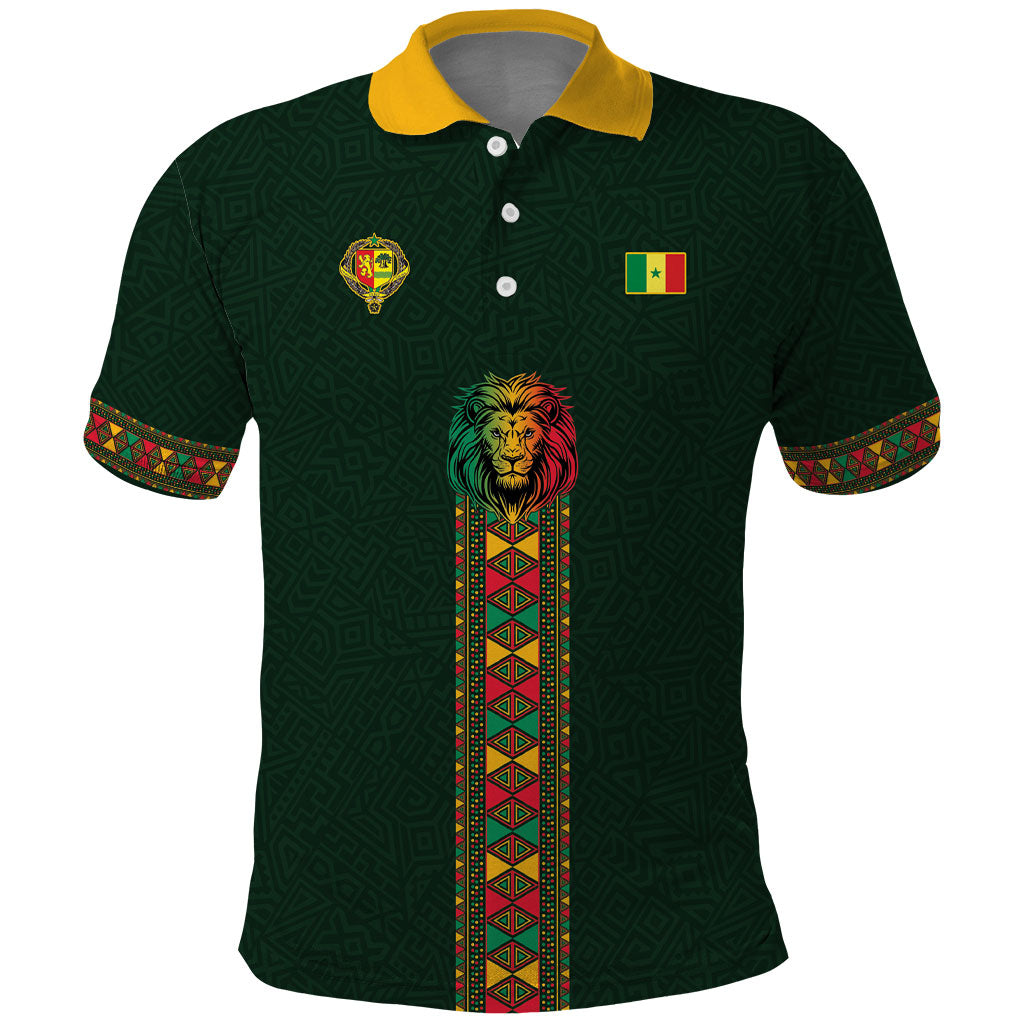 Custom Senegal 2026 World Football Polo Shirt Lions of Teranga Go Champions