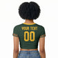 Custom Senegal 2026 World Football Raglan Cropped T shirt Lions of Teranga Go Champions