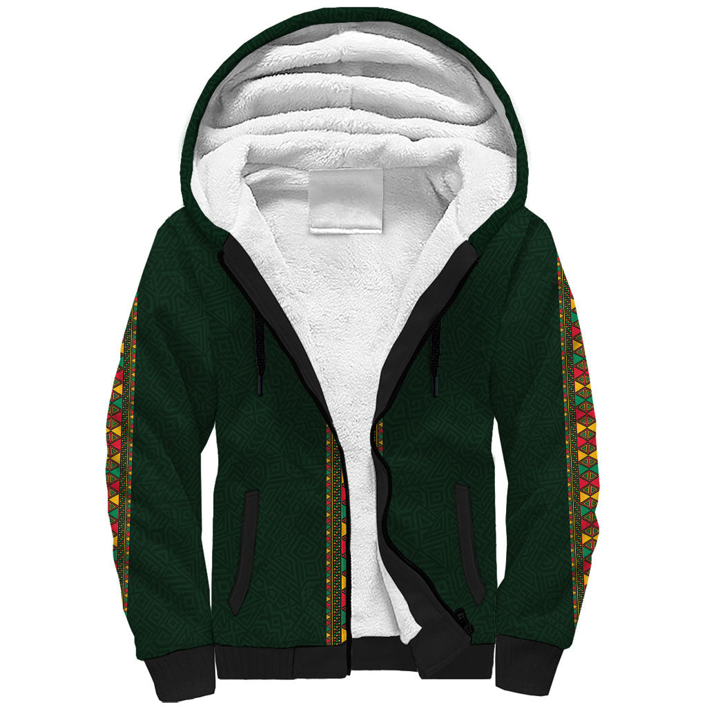 Custom Senegal 2026 World Football Sherpa Hoodie Lions of Teranga Go Champions