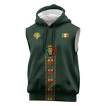 Custom Senegal 2026 World Football Sleeveless Hoodie Lions of Teranga Go Champions