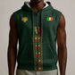 Custom Senegal 2026 World Football Sleeveless Zip Hoodie Lions of Teranga Go Champions
