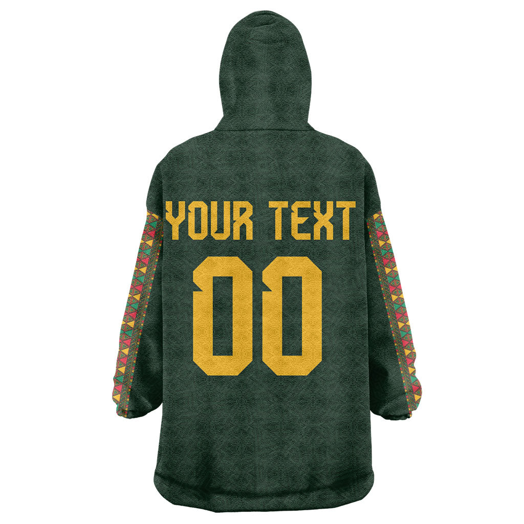 Custom Senegal 2026 World Football Wearable Blanket Hoodie Lions of Teranga Go Champions