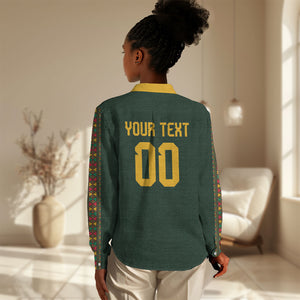 Custom Senegal 2026 World Football Women Casual Shirt Lions of Teranga Go Champions