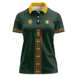 Custom Senegal 2026 World Football Women Polo Shirt Lions of Teranga Go Champions