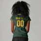 Custom Senegal 2026 World Football Women V-Neck T-Shirt Lions of Teranga Go Champions
