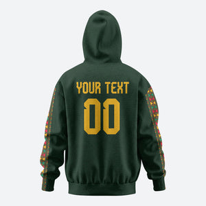 Custom Senegal 2026 World Football Zip Hoodie Lions of Teranga Go Champions