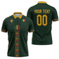 Custom Senegal 2026 World Football Zipper Polo Shirt Lions of Teranga Go Champions