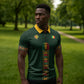 Custom Senegal 2026 World Football Zipper Polo Shirt Lions of Teranga Go Champions