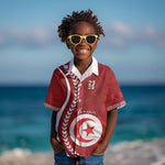 Custom Tunisia 2026 World Football Kid Hawaiian Shirt Eagles of Carthage Go Champions