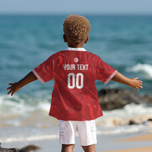 Custom Tunisia 2026 World Football Kid Hawaiian Shirt Eagles of Carthage Go Champions