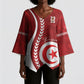 Custom Tunisia 2026 World Football Kimono Sleeve Blouse Eagles of Carthage Go Champions